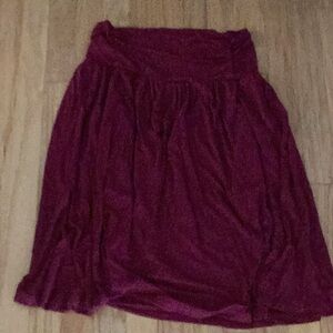 Burgundy Skirt